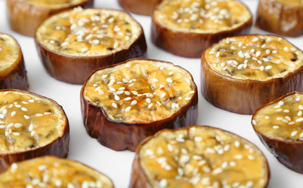 Auberginen Sesam Auberginen Sesam